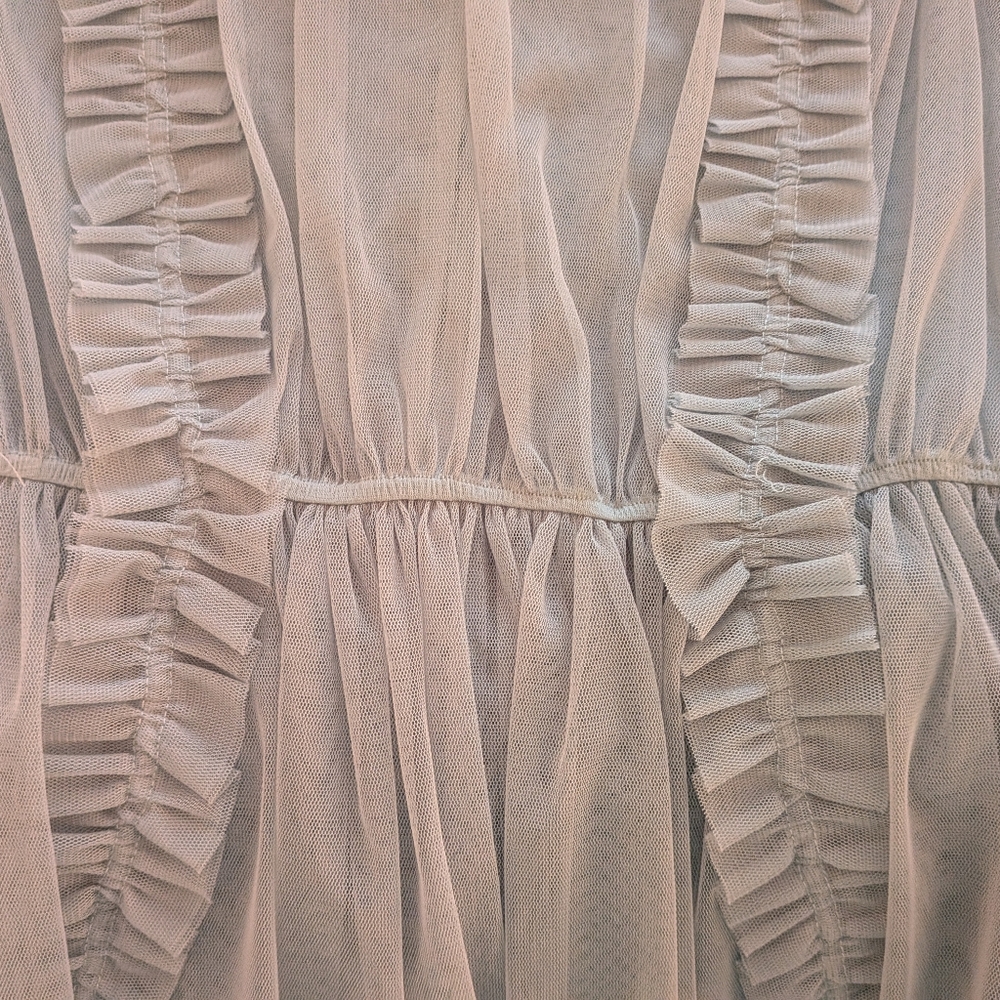 H&M Sheer Ruffle Blouse - Light Green - Picture 5 of 5